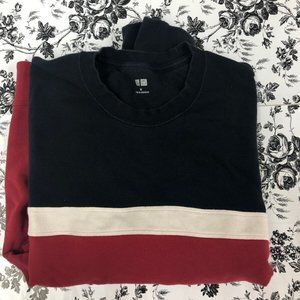 Uniqlo Men's Multi-Color Long Sleeve Lounge Sweatshirt Sweater Us M